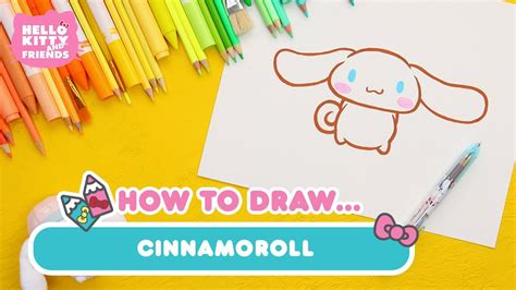 how to draw cinnamon roll from hello kitty